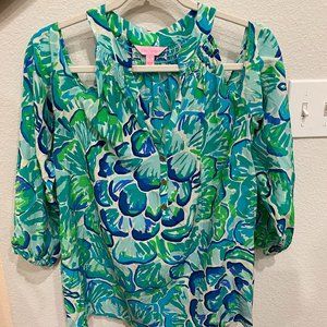 Lilly Pulitzer Silk Top EUC
